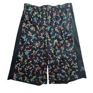 Under Armour Boys XL Pixelated Basketball Shorts Multicolor‎ Athletic
